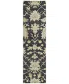 Addison Chantille Machine Washable Acn1150 2'3"x7'6" Runner Area Rug In Black