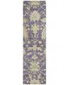 Addison Chantille Machine Washable Acn1150 2'3"x7'6" Runner Area Rug In Eggplant