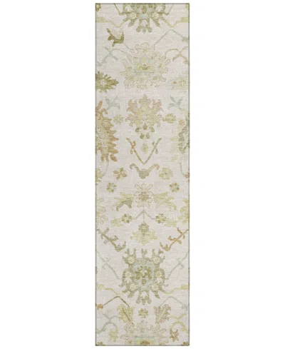 Addison Chantille Machine Washable Acn1150 2'3"x7'6" Runner Area Rug In Ivory