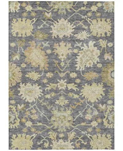 Addison Chantille Machine Washable Acn1150 9'x12' Area Rug In Gray