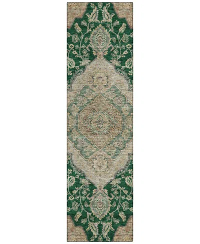 Addison Chantille Machine Washable Acn1151 2'3"x7'6" Runner Area Rug In Jade