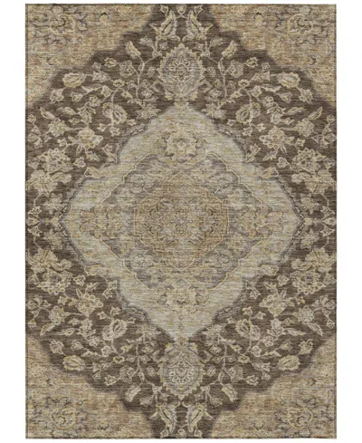 Addison Chantille Machine Washable Acn1151 2'6"x3'10" Area Rug In Chocolate