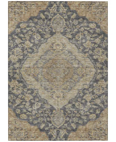 Addison Chantille Machine Washable Acn1151 8'x10' Area Rug In Charcoal