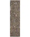 Addison Chantille Machine Washable Acn1152 2'3"x7'6" Runner Area Rug In Brown