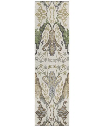 Addison Chantille Machine Washable Acn1153 2'3"x7'6" Runner Area Rug In Ivory