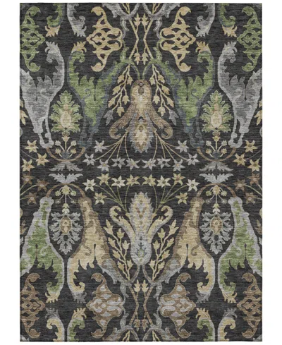 Addison Chantille Machine Washable Acn1153 9'x12' Area Rug In Black
