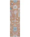 Addison Chantille Machine Washable Acn1154 2'3"x7'6" Runner Area Rug In Orange