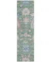Addison Chantille Machine Washable Acn1154 2'3"x7'6" Runner Area Rug In Sage