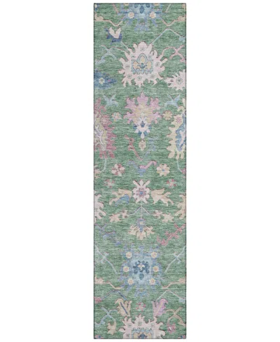 Addison Chantille Machine Washable Acn1154 2'3"x7'6" Runner Area Rug In Sage