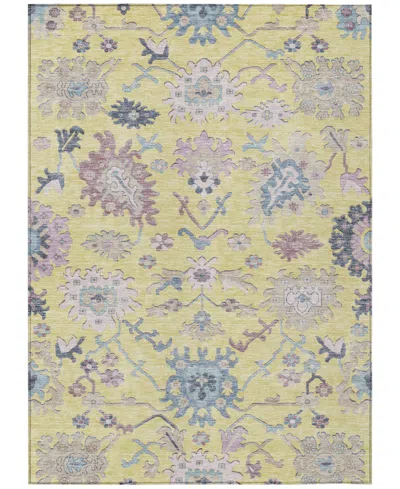 Addison Chantille Machine Washable Acn1154 8'x10' Area Rug In Yellow