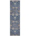 Addison Chantille Machine Washable Acn1155 2'3"x7'6" Runner Area Rug In Navy