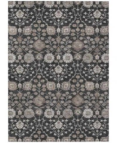 Addison Chantille Machine Washable Acn1155 2'6"x3'10" Area Rug In Black