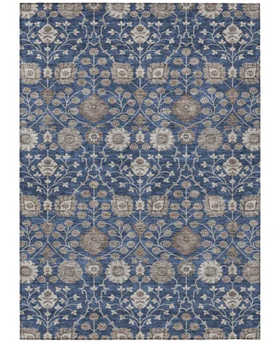 Addison Chantille Machine Washable Acn1155 5'x7'6" Area Rug In Navy