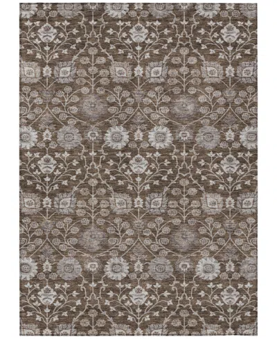 Addison Chantille Machine Washable Acn1155 8'x10' Area Rug In Chocolate