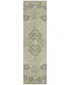 Addison Chantille Machine Washable Acn1156 2'3"x7'6" Runner Area Rug In Grass