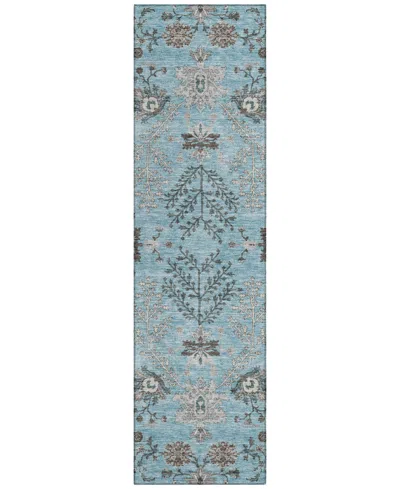 Addison Chantille Machine Washable Acn1156 2'3"x7'6" Runner Area Rug In Mist