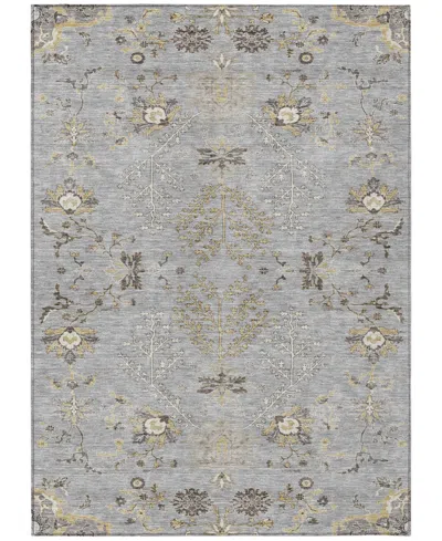 Addison Chantille Machine Washable Acn1156 3'x5' Area Rug In Gray