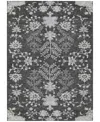 Addison Chantille Machine Washable Acn1156 5'x7'6" Area Rug In Charcoal
