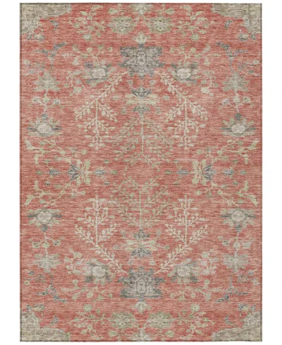 Addison Chantille Machine Washable Acn1156 8'x10' Area Rug In Coral