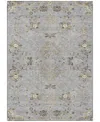 Addison Chantille Machine Washable Acn1156 8'x10' Area Rug In Gray