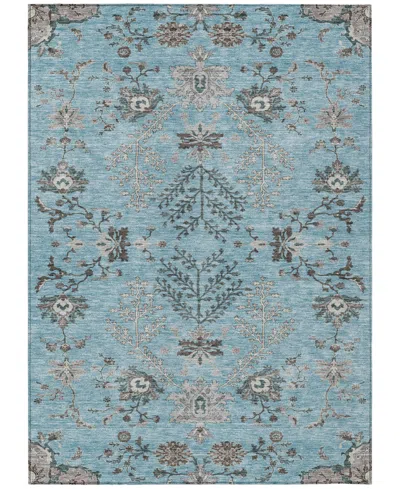 Addison Chantille Machine Washable Acn1156 8'x10' Area Rug In Mist