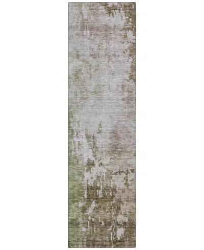 Addison Chantille Machine Washable Acn1159 2'3"x7'6" Runner Area Rug In Brown