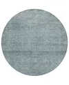 Addison Chantille Machine Washable Acn1163 8'x8' Round Area Rug In Mint