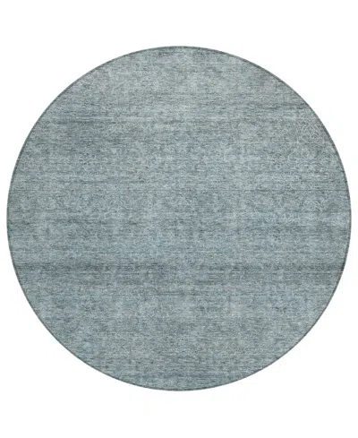 Addison Chantille Machine Washable Acn1163 8'x8' Round Area Rug In Mint