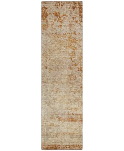 Addison Chantille Machine Washable Acn1164 2'3"x7'6" Runner Area Rug In Copper
