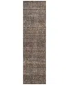 Addison Chantille Machine Washable Acn1165 2'3"x7'6" Runner Area Rug In Coffee