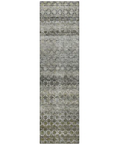 Addison Chantille Machine Washable Acn1168 2'3"x7'6" Runner Area Rug In Charcoal
