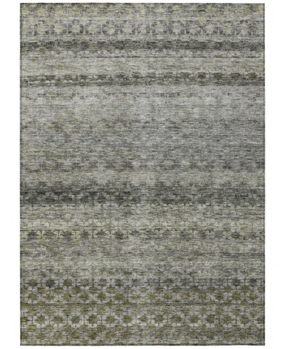 Addison Chantille Machine Washable Acn1168 9'x12' Area Rug In Charcoal