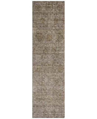 Addison Chantille Machine Washable Acn1170 2'3"x7'6" Runner Area Rug In Brown