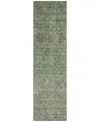 Addison Chantille Machine Washable Acn1170 2'3"x7'6" Runner Area Rug In Olive