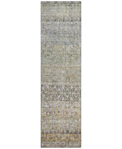 Addison Chantille Machine Washable Acn1173 2'3"x7'6" Runner Area Rug In Mint