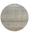 Addison Chantille Machine Washable Acn1173 8'x8' Round Area Rug In Mint