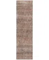 Addison Chantille Machine Washable Acn1174 2'3"x7'6" Runner Area Rug In Coral