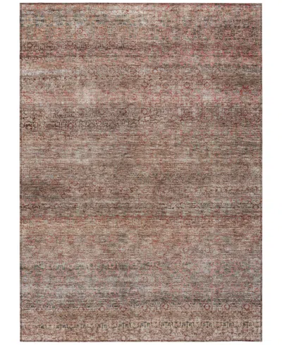 Addison Chantille Machine Washable Acn1174 5'x7'6" Area Rug In Coral