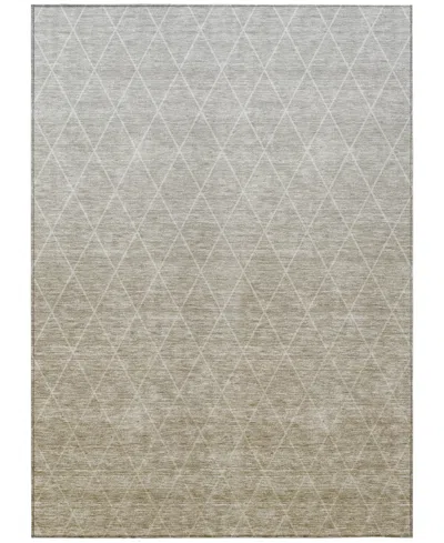 Addison Chantille Machine Washable Acn1175 5'x7'6" Area Rug In Taupe