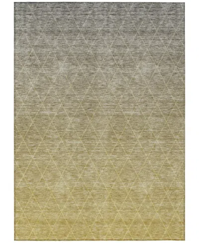 Addison Chantille Machine Washable Acn1175 8'x10' Area Rug In Gold