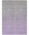 Addison Chantille Machine Washable Acn1175 9'x12' Area Rug In Lavender