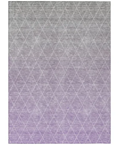 Addison Chantille Machine Washable Acn1175 9'x12' Area Rug In Lavender