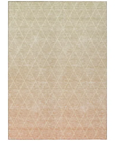 Addison Chantille Machine Washable Acn1175 9'x12' Area Rug In Salmon