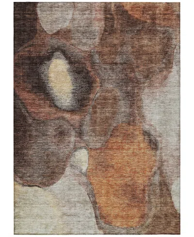 Addison Chantille Machine Washable Acn1177 8'x10' Area Rug In Coffee