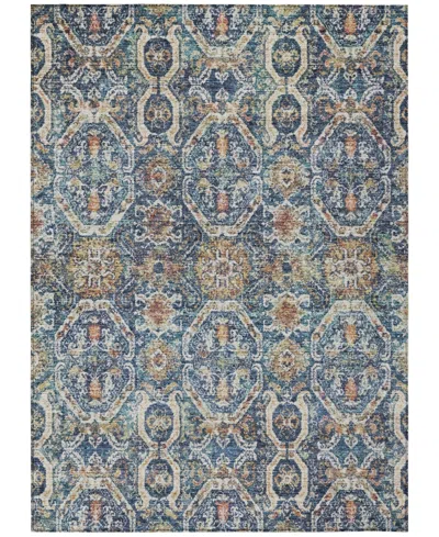 Addison Chantille Machine Washable Acn1181 9'x12' Area Rug In Denim