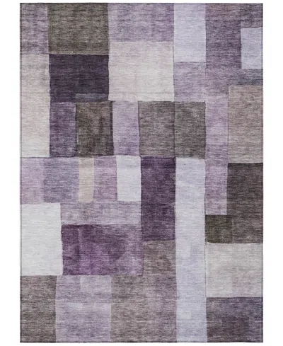 Addison Chantille Machine Washable Acn1190 5'x7'6" Area Rug In Eggplant