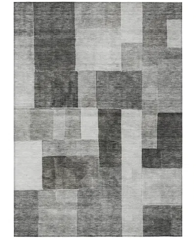 Addison Chantille Machine Washable Acn1190 9'x12' Area Rug In Charcoal