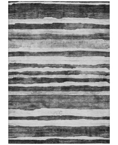 Addison Chantille Machine Washable Acn1191 5'x7'6" Area Rug In Charcoal