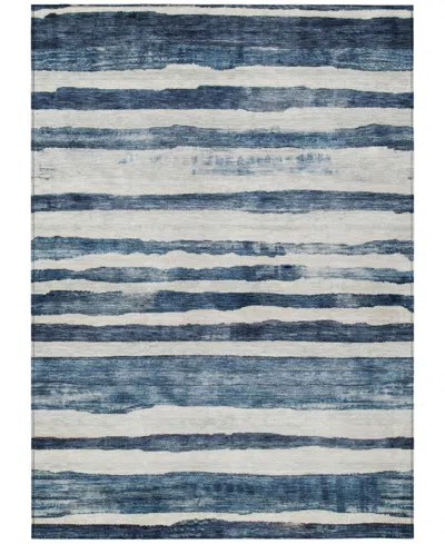 Addison Chantille Machine Washable Acn1191 5'x7'6" Area Rug In Denim