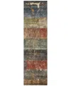 Addison Chantille Machine Washable Acn1198 2'3"x7'6" Runner Area Rug In Moss